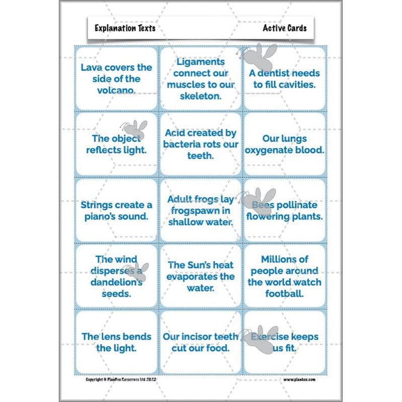Explanation Texts Year 6 PlanBee English