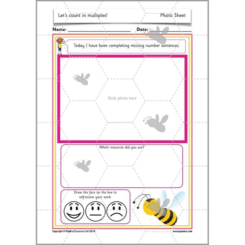 PlanBee Let’s count in multiples - maths for Year 1 KS1