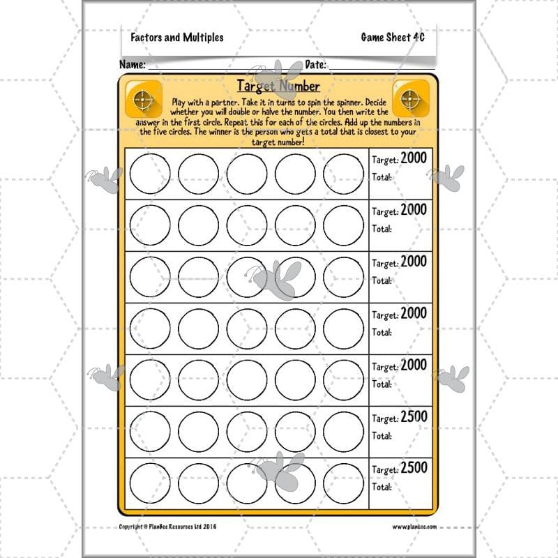 PlanBee Factors & Multiples - Year 5 Maths Planning and Resources from PlanBee