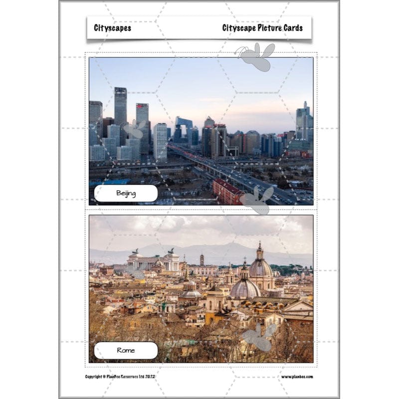 PlanBee Cityscapes Art Lessons for KS2 created by PlanBee