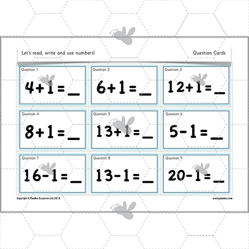 PlanBee Let’s read, write and use numbers Year 1 KS1
