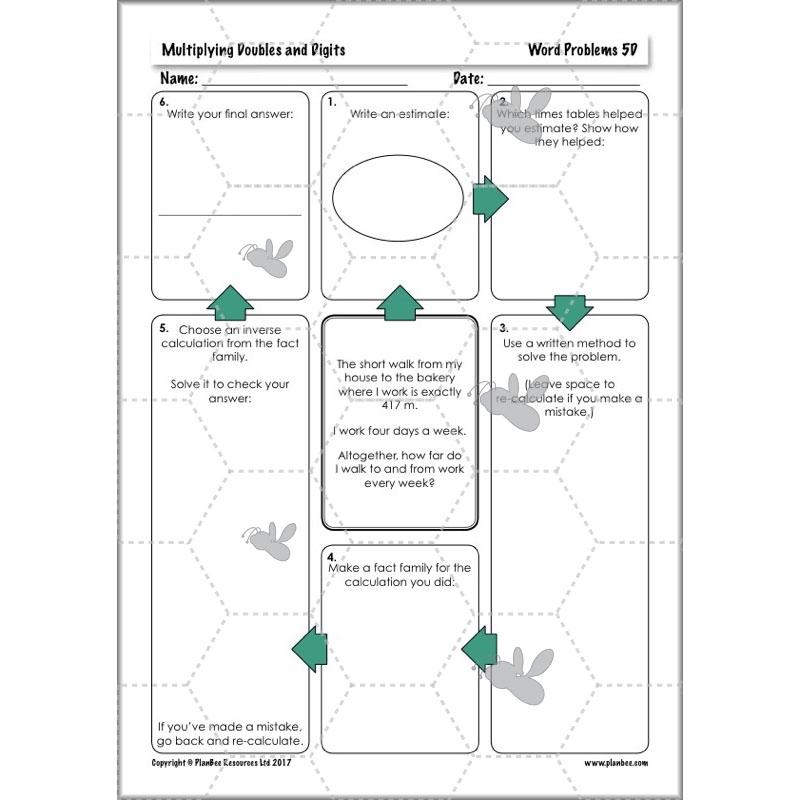 PlanBee Multiplying Doubles & Digits - Complete Year 4 Maths Plans & Resources