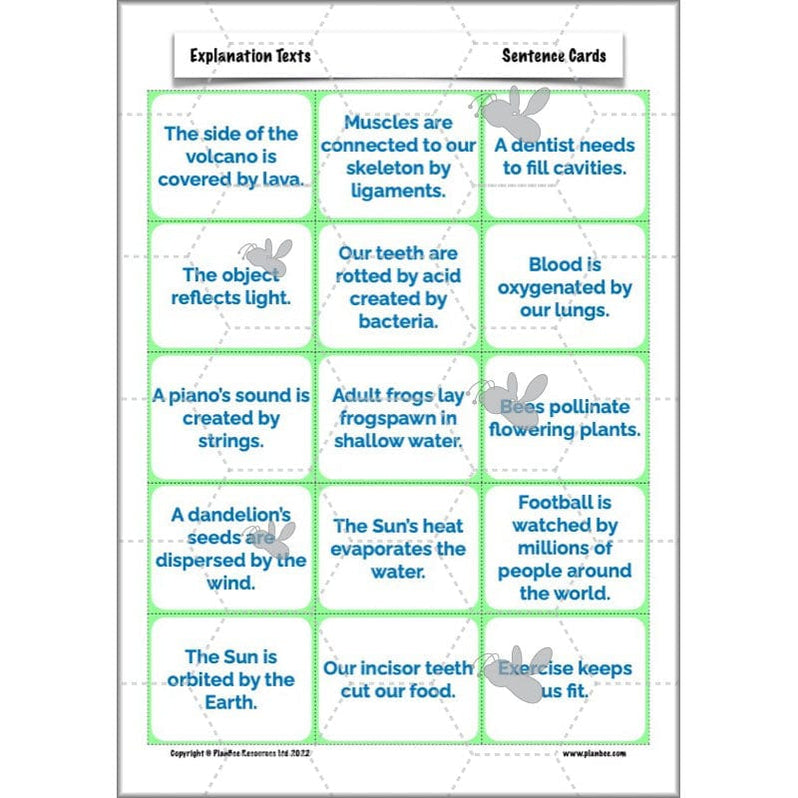 Explanation Texts Year 6 PlanBee English