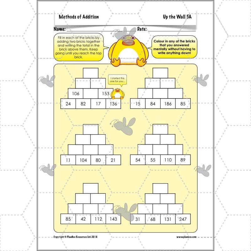 PlanBee Methods of Addition - Addition & Subtraction: Primary Year 4 Maths KS2