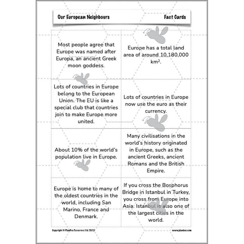 PlanBee Our European Neighbours | Europe KS2 Lesson Plans and Resources