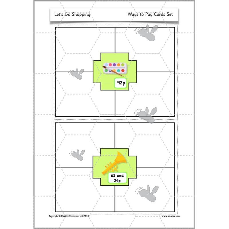 PlanBee Let's Go Shopping: Year 2 Money Maths Activities