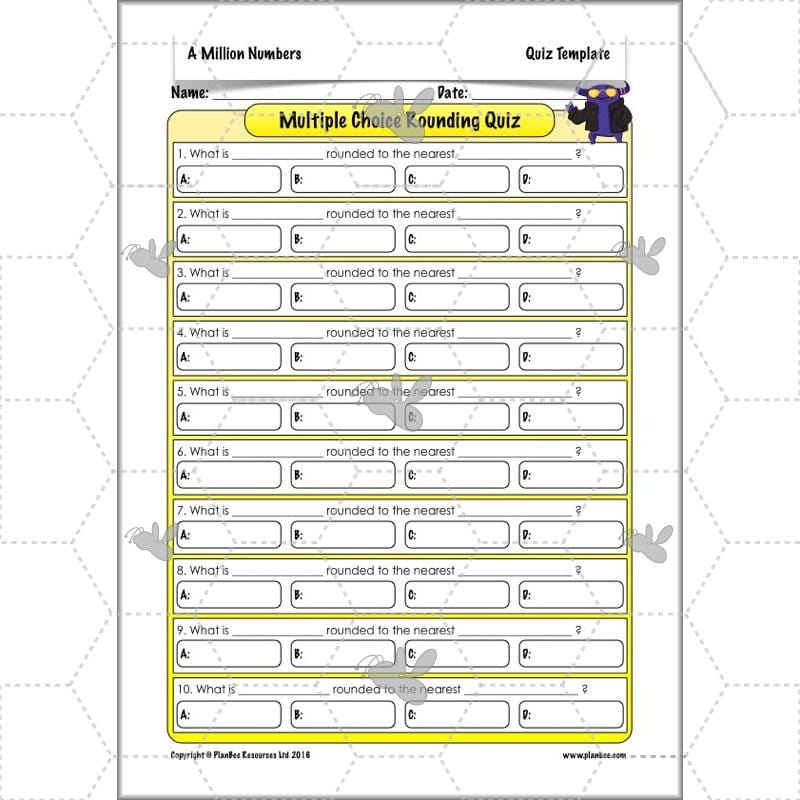 PlanBee A Million Numbers - Year 5 Maths Planning - Number & Place Value