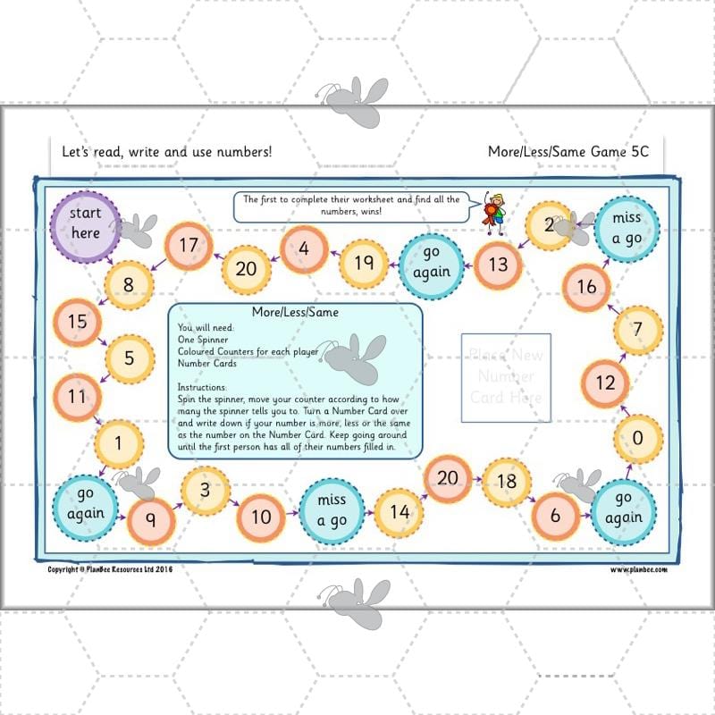 PlanBee Let’s read, write and use numbers Year 1 KS1