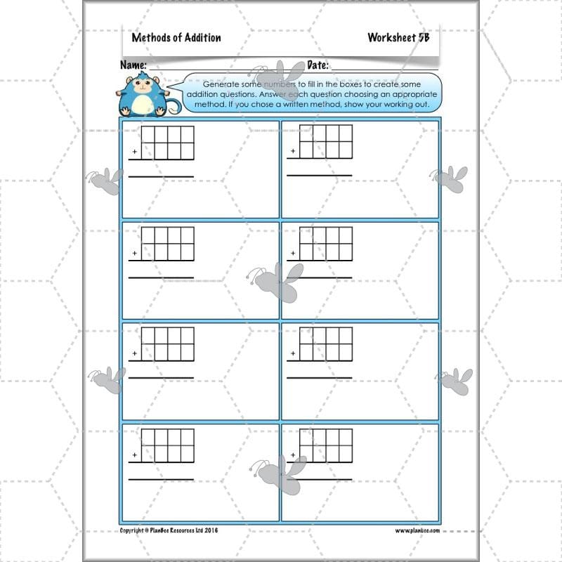 PlanBee Methods of Addition - Addition & Subtraction: Primary Year 4 Maths KS2