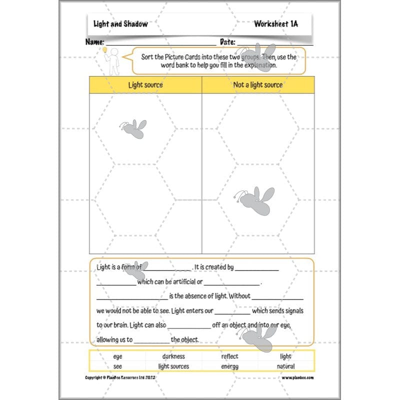 PlanBee Light Year 3 Science Planning Pack by PlanBee