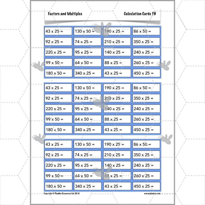 PlanBee Factors & Multiples - Year 5 Maths Planning and Resources from PlanBee