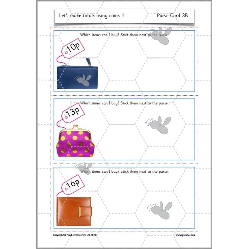 PlanBee Let’s make totals using coins 1 -  Year 1 Key Stage 1 Maths plans