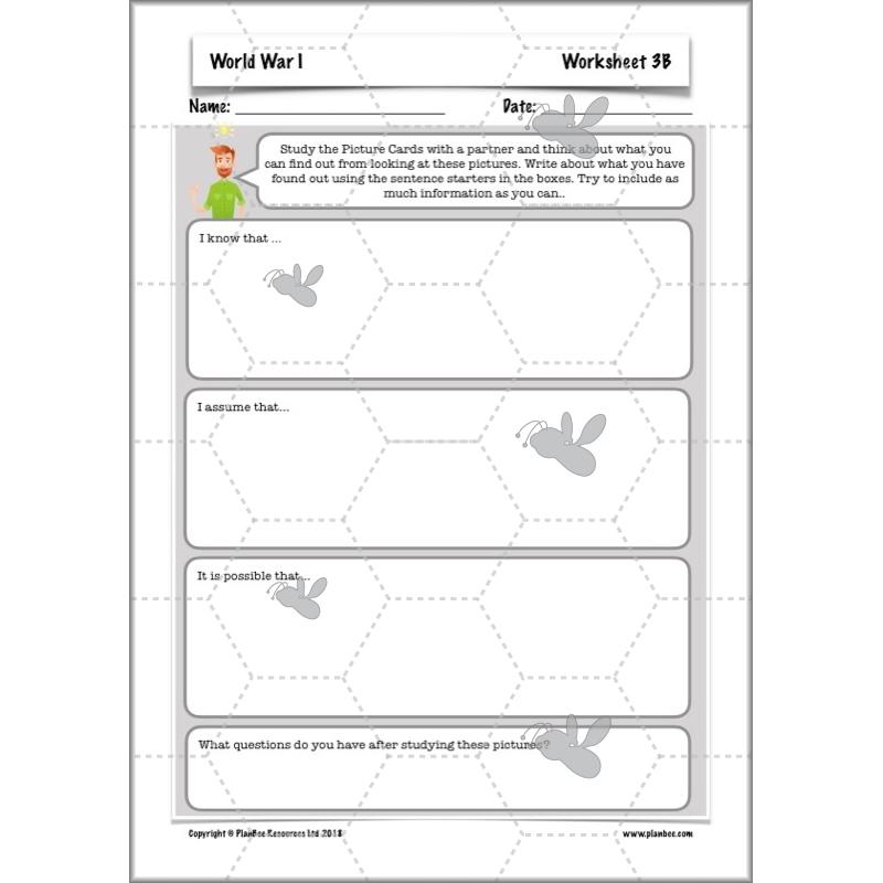 PlanBee World War One: KS2 History lessons, activities and resources