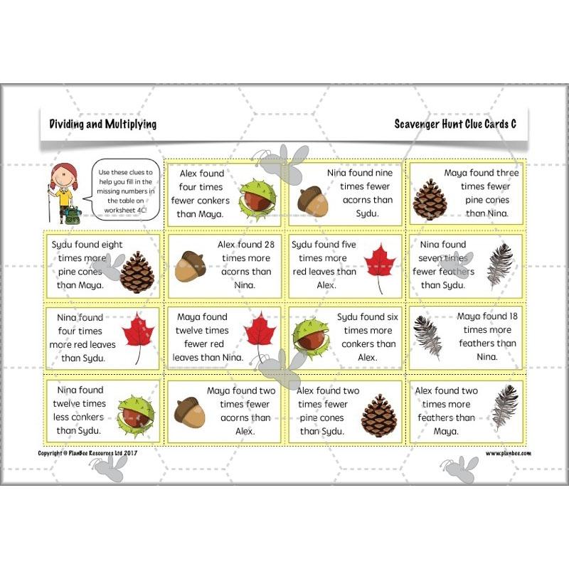 PlanBee Dividing & Multiplying - Lesson Plans and Resources for Year 4