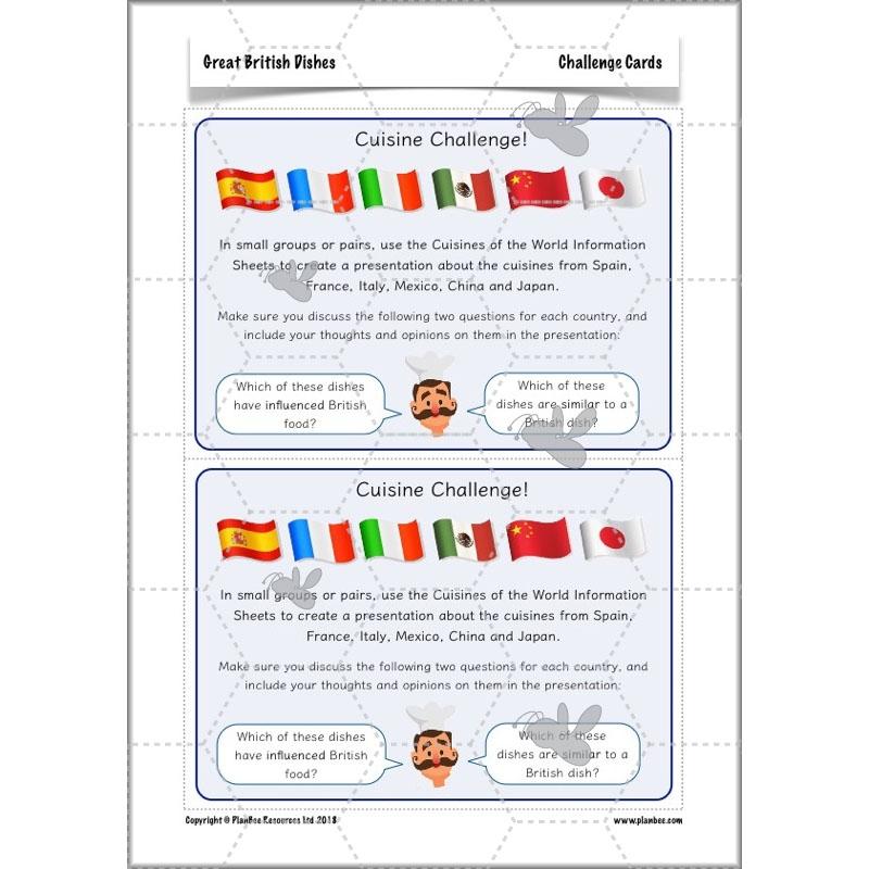 PlanBee Great British Dishes: KS2 DT scheme of work by PlanBee