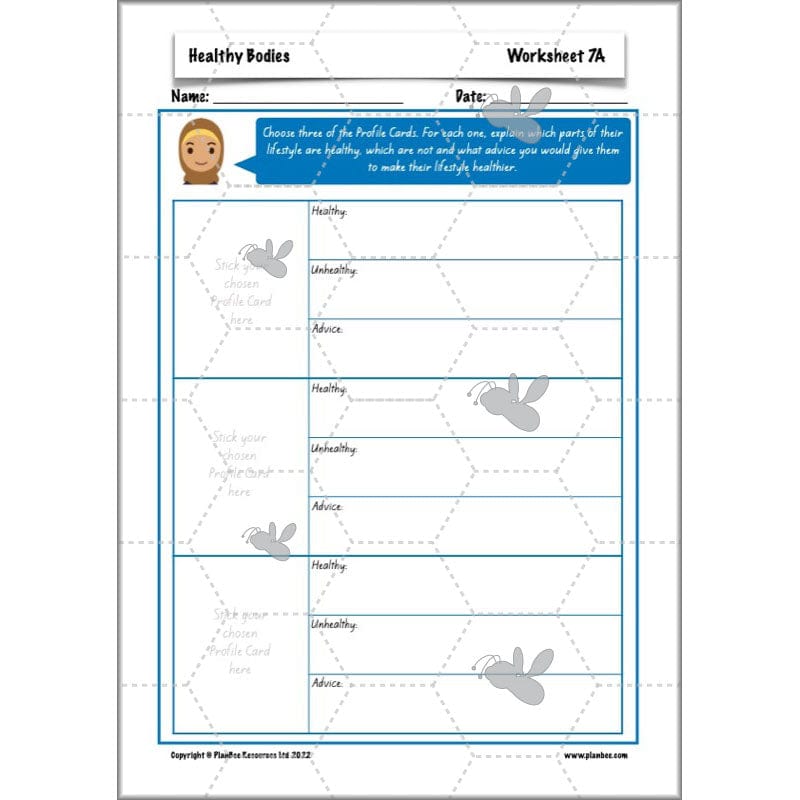 PlanBee Healthy Bodies Animals including Humans Year 6 Planning
