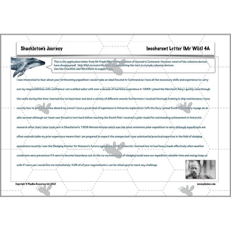PlanBee Shackleton's Journey KS2 English Planning | PlanBee