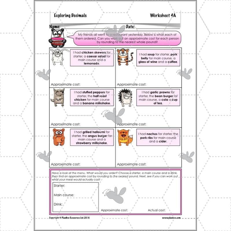 PlanBee Exploring Decimals - Year 5 Complete Maths Resources - Place Value