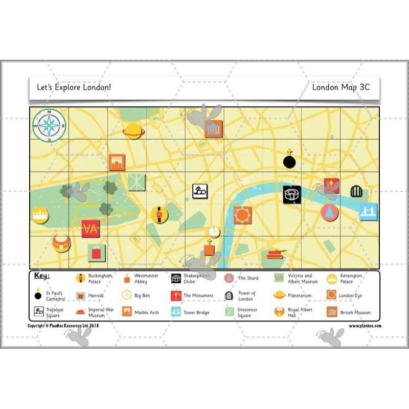 PlanBee Let's Explore London Topic KS1 Geography Lessons by PlanBee