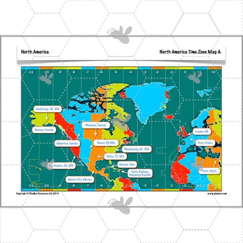 PlanBee North America KS2 Geography Lesson Pack by PlanBee