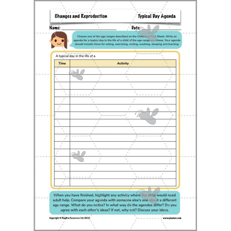 PlanBee Human Life Cycle KS2 lessons | Year 5 Science by PlanBee