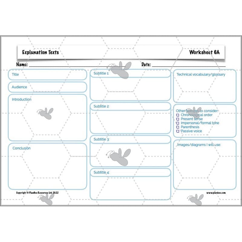 PlanBee Explanation Texts Year 6 - PlanBee English