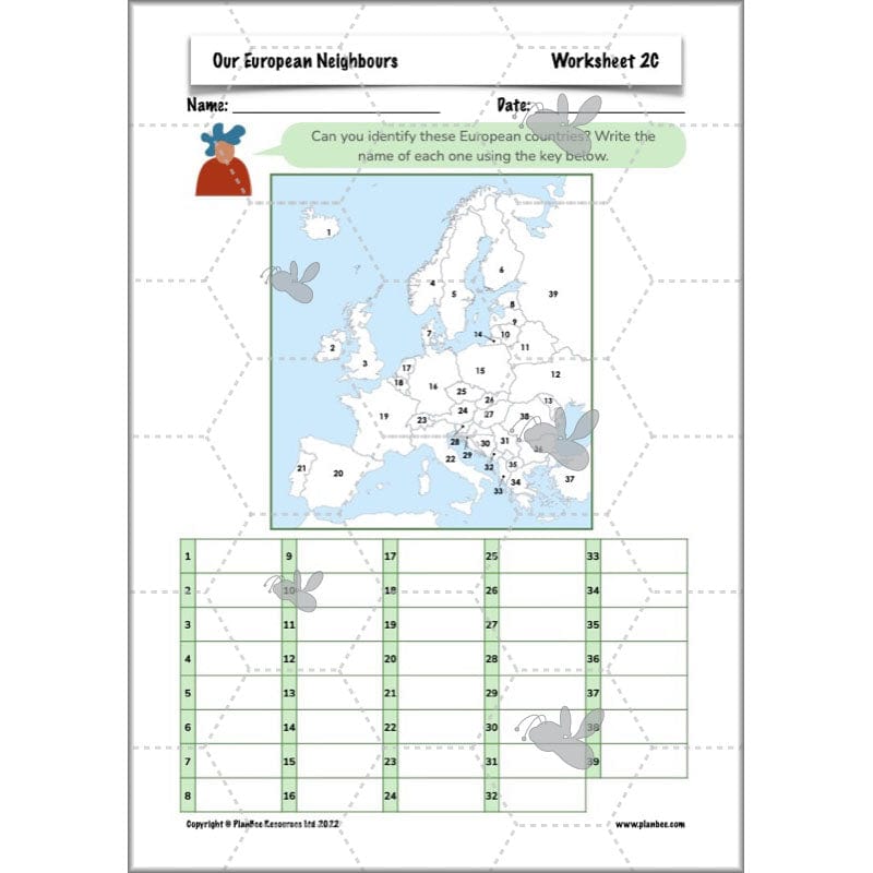 PlanBee Our European Neighbours | Europe KS2 Lesson Plans and Resources