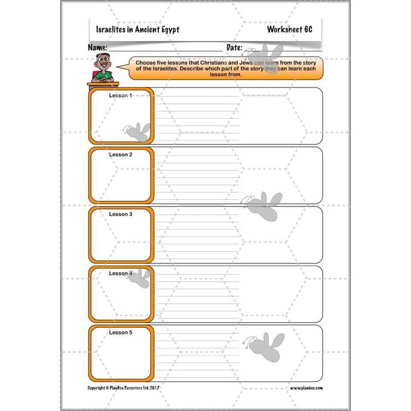 PlanBee Israelites in Ancient Egypt - KS2 RE Lesson Plans & Resources