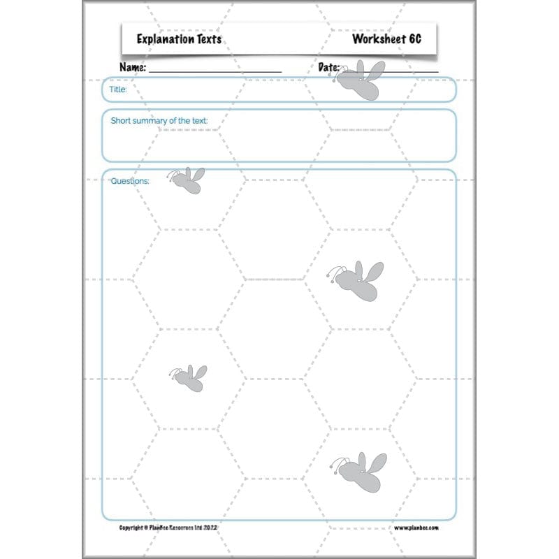 PlanBee Explanation Texts Year 6 - PlanBee English