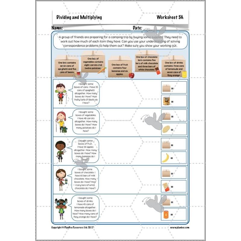 PlanBee Dividing & Multiplying - Lesson Plans and Resources for Year 4