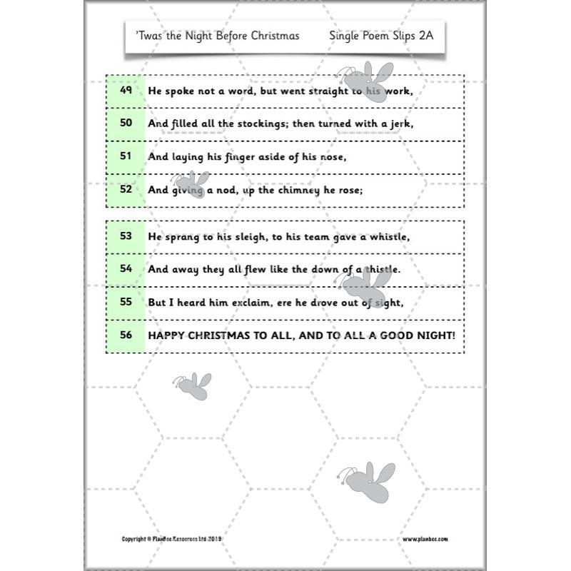 PlanBee Twas the Night Before Christmas Lesson Plans | Year 2 Poetry