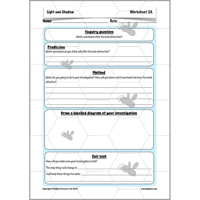 PlanBee Light Year 3 Science Planning Pack by PlanBee