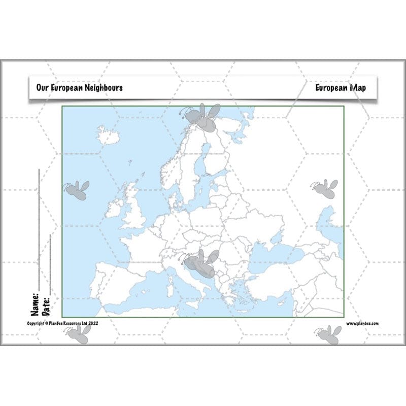 PlanBee Our European Neighbours | Europe KS2 Lesson Plans and Resources
