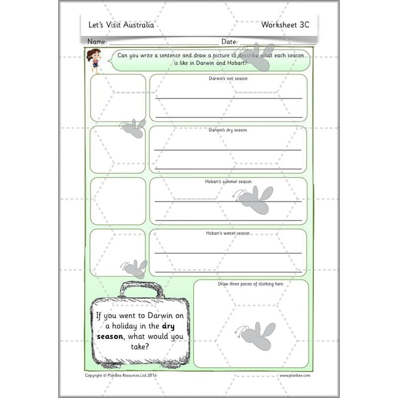 PlanBee Let's visit Australia - KS1 Geography lessons: Year 1 & Year 2