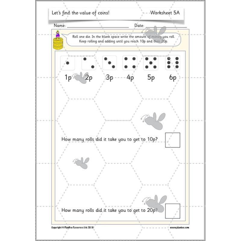 PlanBee Let’s find the value of coins - KS1 fun maths money lesson plans
