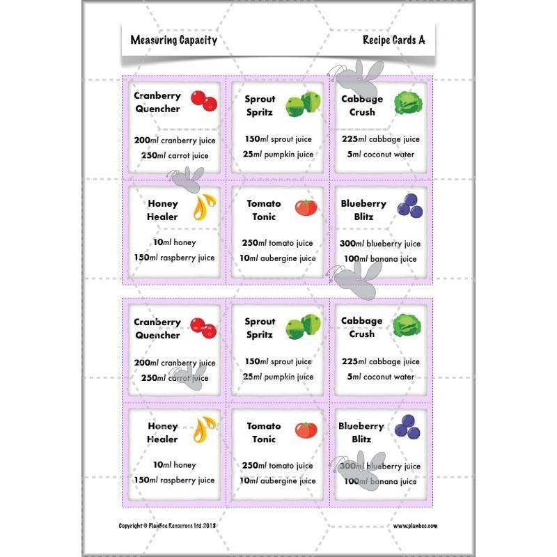 PlanBee Measuring Capacity Year 4 Maths Lesson Planning Pack