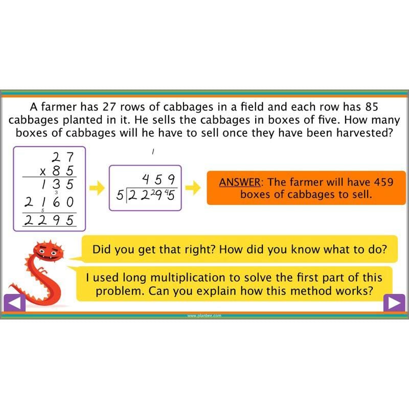 PlanBee Short Division - Year 5 Maths Planning and Resources from PlanBee