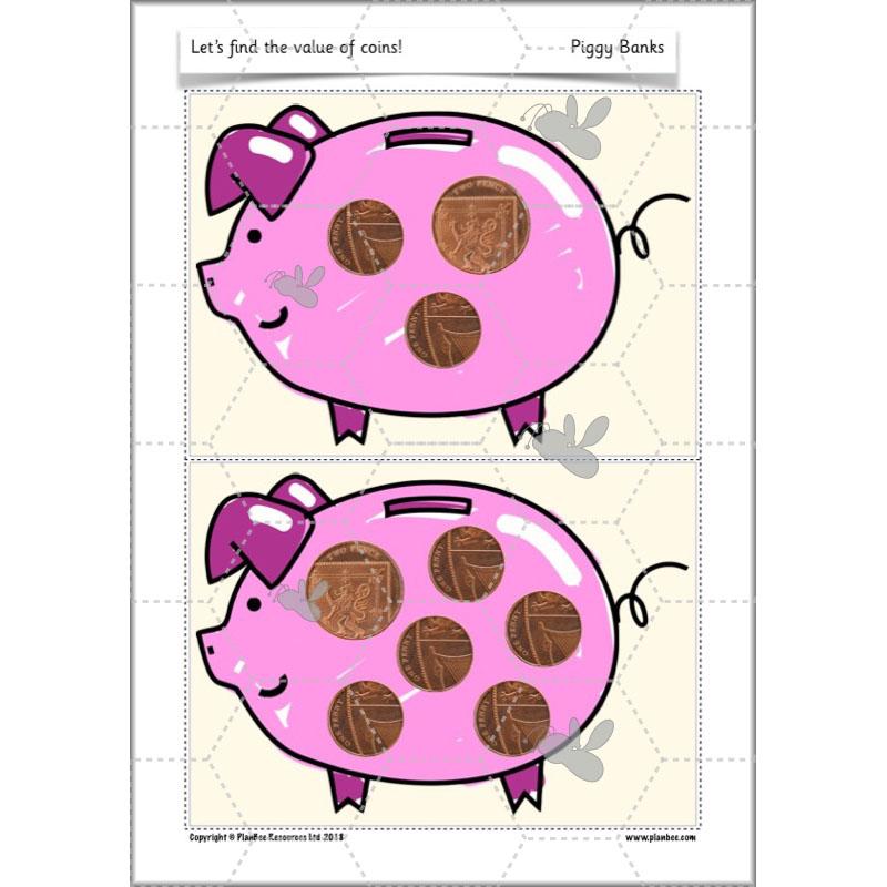 PlanBee Let’s find the value of coins - KS1 fun maths money lesson plans