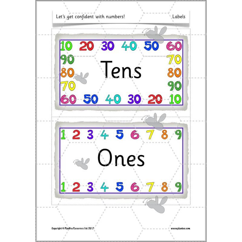 PlanBee Let's Get Confident with Numbers complete resource pack