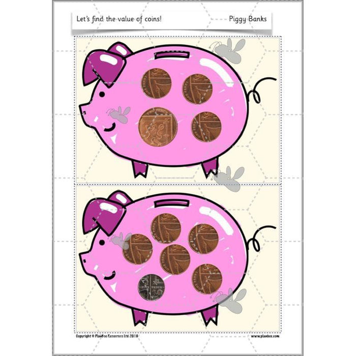 PlanBee Let’s find the value of coins - KS1 fun maths money lesson plans