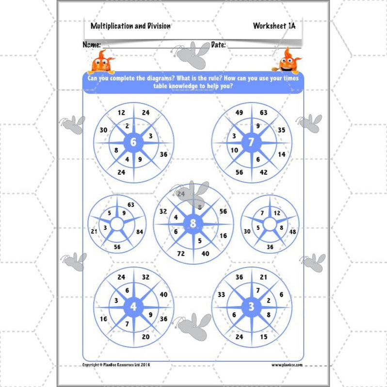 Multiplication and Division Facts Year 4 Maths by PlanBee