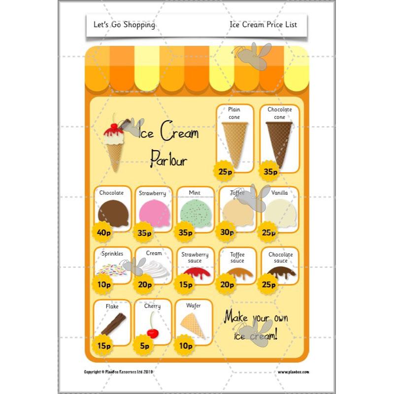 PlanBee Let's Go Shopping: Year 2 Money Maths Activities