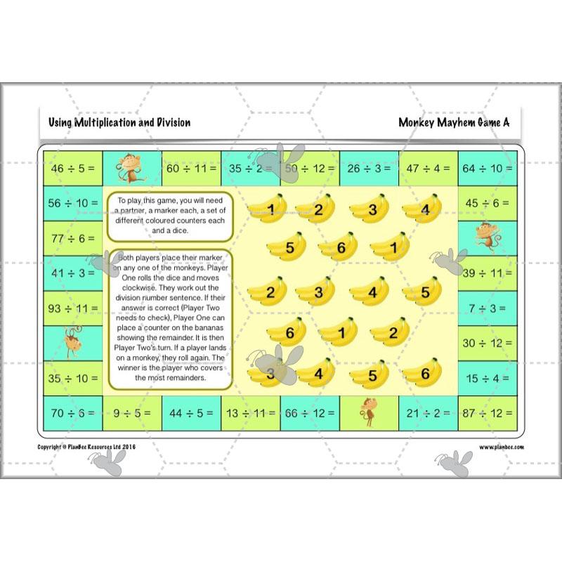 PlanBee Using Multiplication and Division: Year 4 Primary Maths Lesson Plans