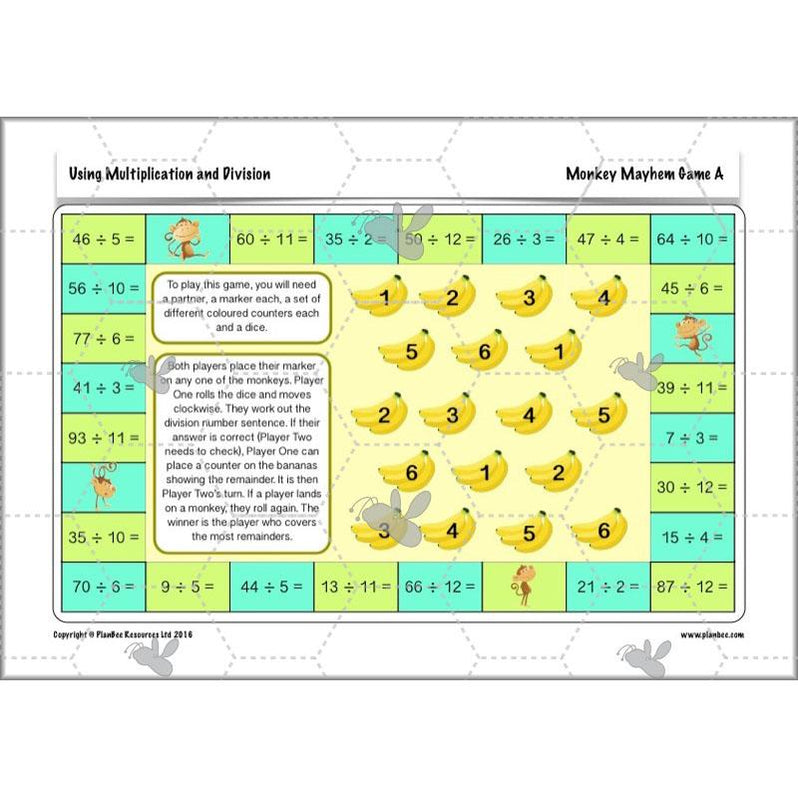 Using Multiplication and Division Year 4 Maths by PlanBee