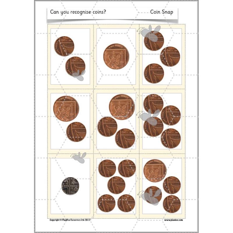 PlanBee Let’s find the value of coins - KS1 fun maths money lesson plans