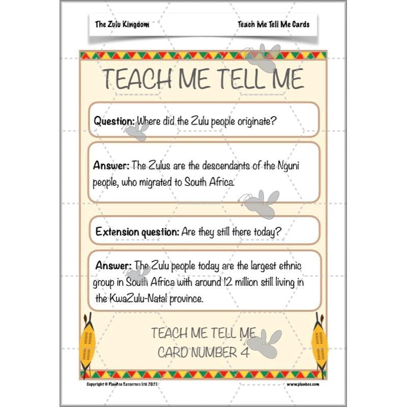 PlanBee The Zulu Kingdom KS2 | Zulu History Lessons by PlanBee