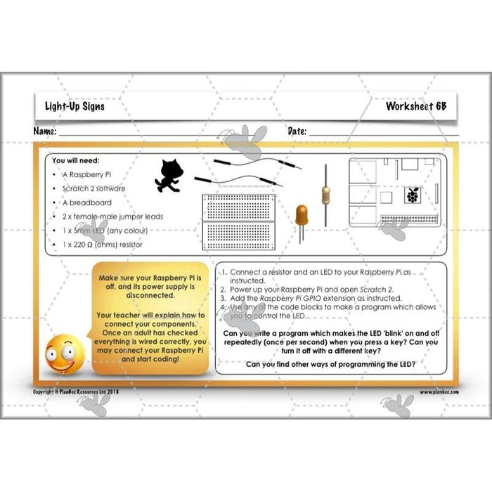 PlanBee Light-Up Signs: Circuits and Structures - KS2 DT Lesson Plans