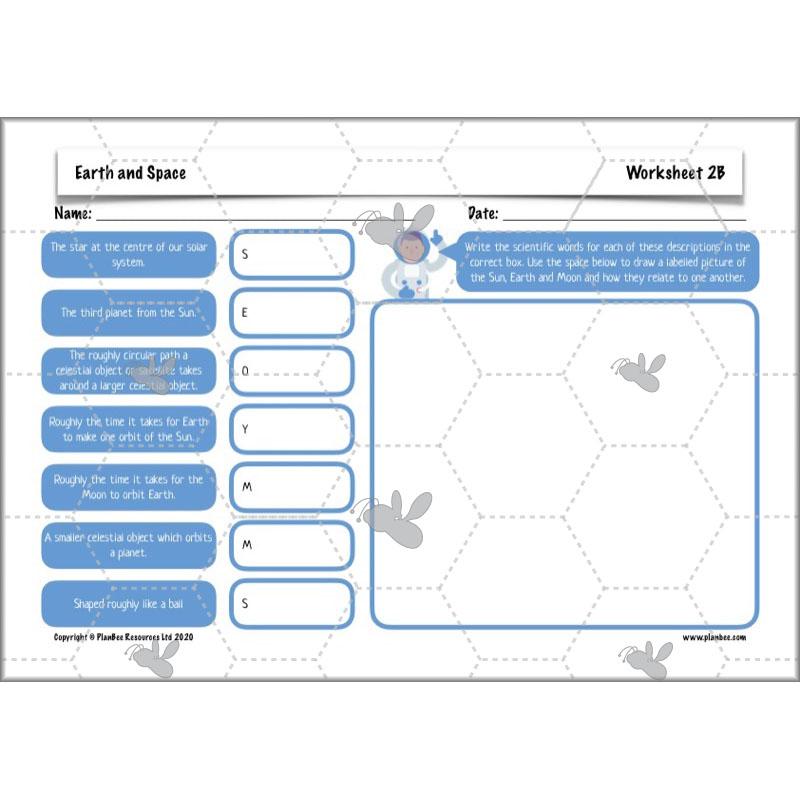 PlanBee Earth and Space Year 5 Science Planning by PlanBee