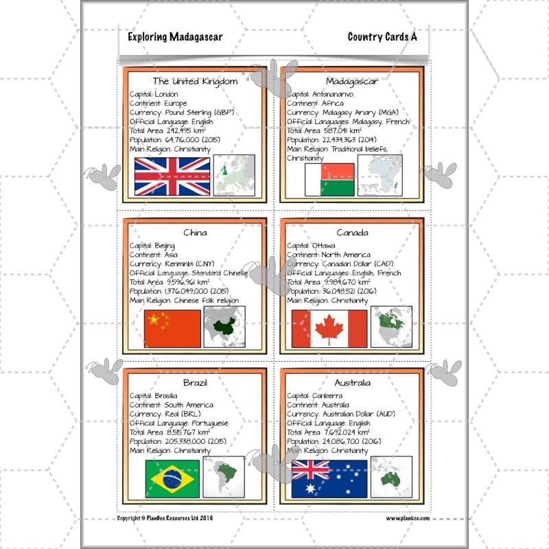 PlanBee Exploring Madagascar: LKS2 Year 3 & Year 4 set of Geography lessons