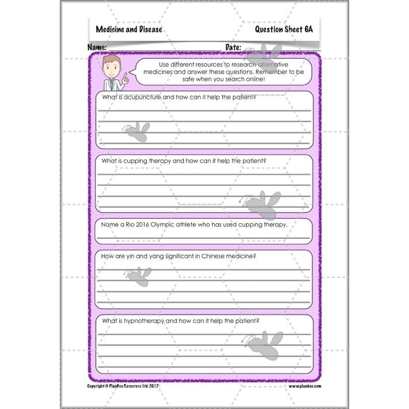 PlanBee Medicine Through Time Resources | History Disease Lessons
